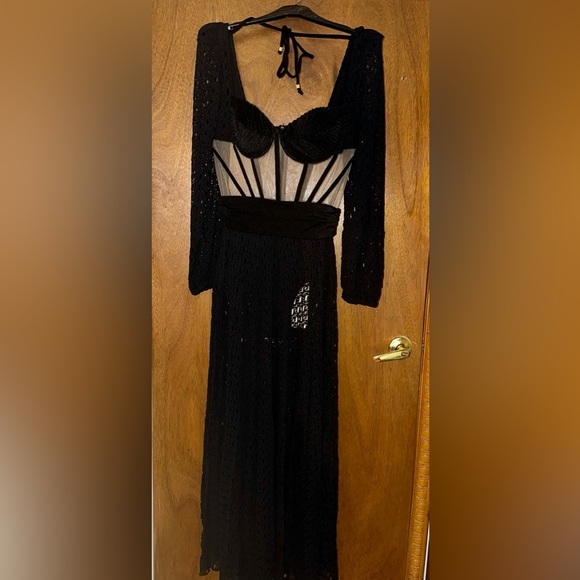 PatBO Monstera Netted Bustier Beach Dress BNWT - Picture 5 of 8